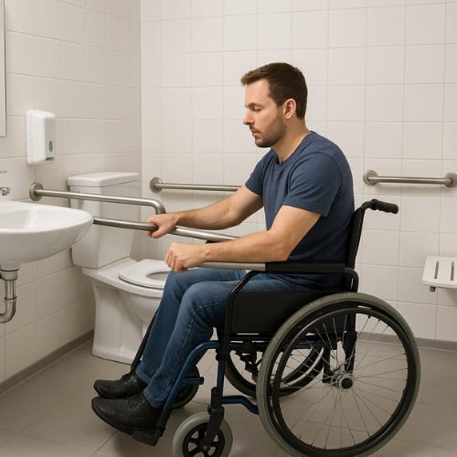 Disable bathroom accessories