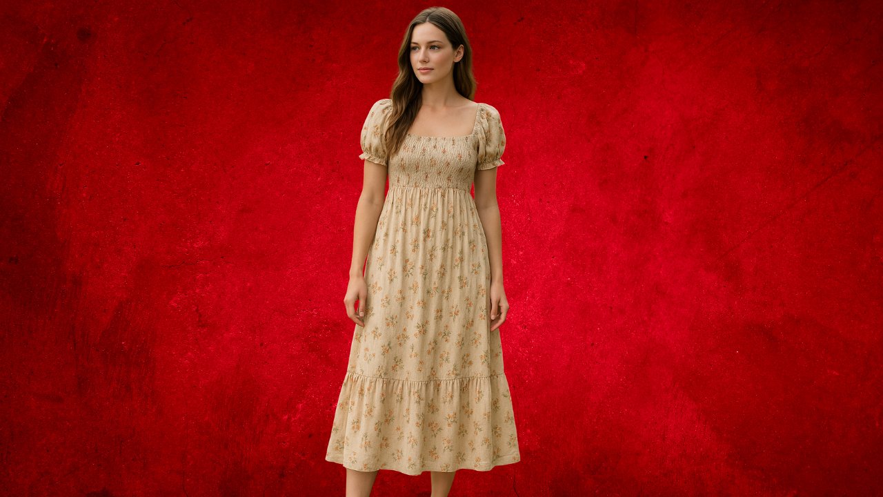 5. Senior-friendly jersey cotton dress for daily use at home