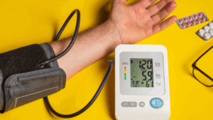 blood pressure check of elderly